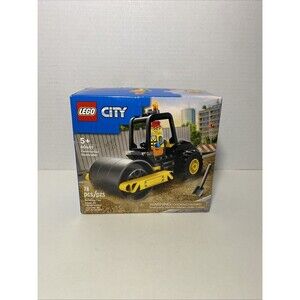 LEGO City 60401 Construction Steamroller - 78 Pcs - New Sealed Road Roller Toy